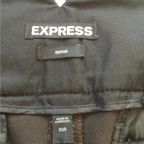 EXPRESS EDITOR PANT, Size 10R, Brown. - Picture 5 of 6